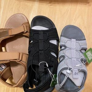 Hike, Sandals - Black, Gray, Tan, orthopedic comfort and style